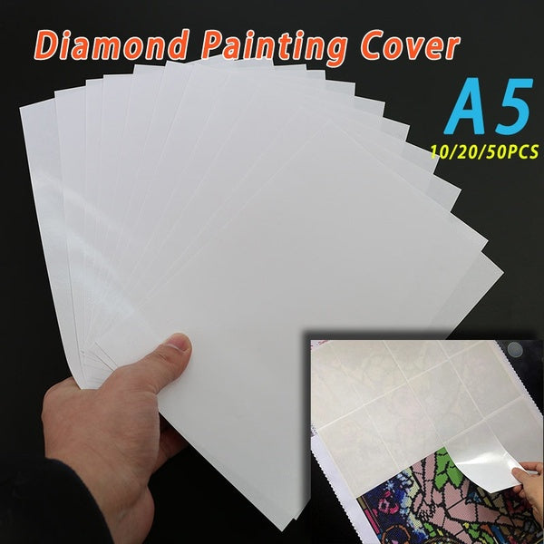 10-20-50pcs Pack DIY Diamond Painting Tools Accessories Release Paper Diamond Painting Cover Replacement Convenient