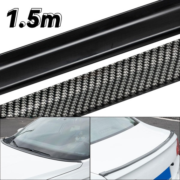 1.5M Universal Car Front Rear Side Bumper Lip Tailgate Splitter Rubber Protector Body Spoiler Valance Chin Rubber Strip Stickers