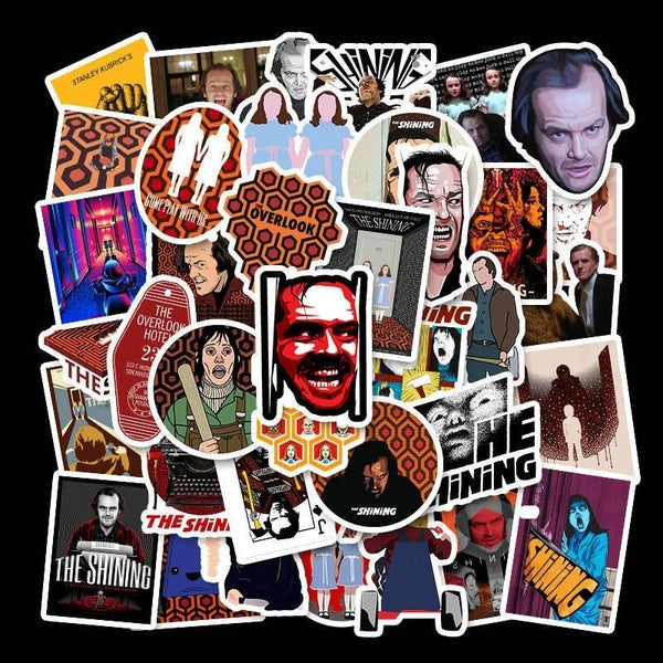 10-50Pcs Horror Movie The Shining Sticker Graffiti Stickers for DIY Luggage Laptop Skateboard Motorcycle Bicycle Stickers