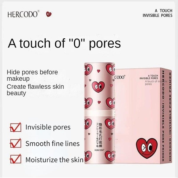 Basic concealer for invisible pore isolation, concealer stick before makeup, basic cream for delicate moisturizing, moisturizing, oil control and bri