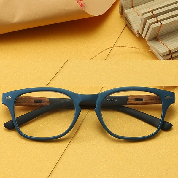 Retro fashion Wood grain Anti-fatigue men women Lenses Reading Glasses +0.75 +1 +1.5 +1.75 +2 +2.5 +2.75 To +4 with Case