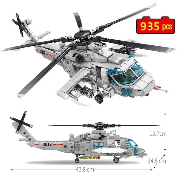 Military Series WW2 Maritime rescue transportation Armed Aircraft DIY Model Building Blocks Bricks Toys Gifts
