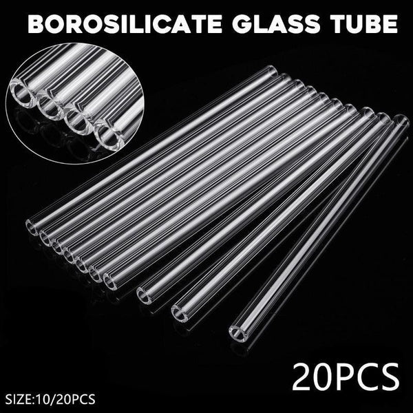 5-10-20 pièces 4 pouces paroi épaisse verre borosilicaté Tube de soufflage ensemble outils de laboratoire de tuyau droit