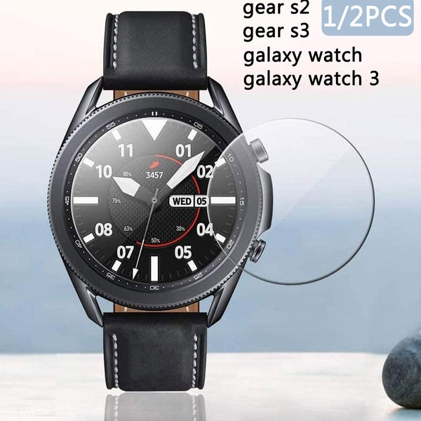 1-2pcs Screen Protector For Samsung Gear S3 Frontier-S2-Sport 9H 2.5D Tempered Film Galaxy Watch 46mm-42mm-3 45mm 41mm Glass