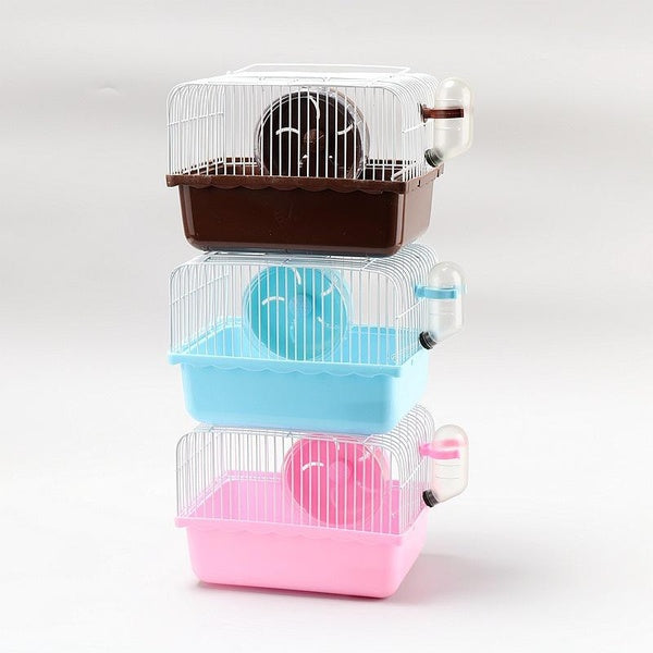 Hamster Cage Travel Carry Rat Cage Small Pets Supplies Hamster Toy Accessories