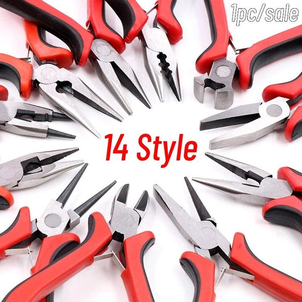 1PC Multifunctional Hand Tools Jewelry Pliers Equipment Round Nose End Cutting Wire Pliers for DIY Jewelry Making Handmade Accessories