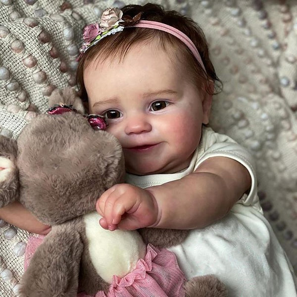 20inch Handmade Lifelike Reborn Full Silicone Body Baby Doll Maddie Reborn Babies Toys Reborn Babe Girl Dolls 50cm