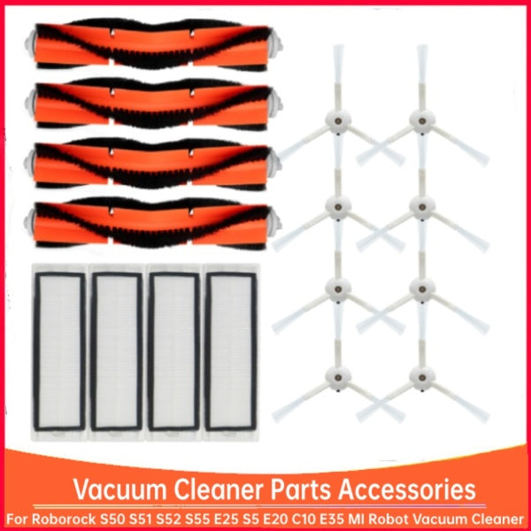 2022 New！HEPA Filter + Side Brush + Main Brush for Xiaomi MI Robot Vacuum 2 Roborock S50 S51 Vacuum Cleaner Parts Accessories