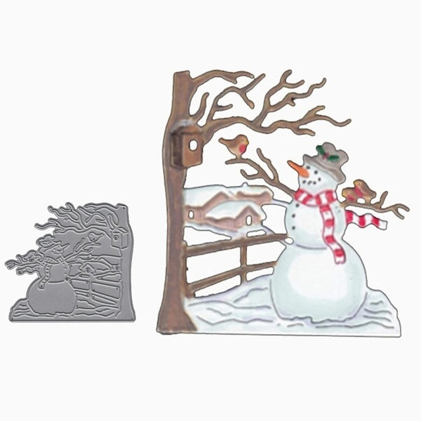 Nouveau noël bonhomme de neige en métal matrices de découpe pochoir Scrapbooking Album décoration artisanat meurt découpe gaufrage