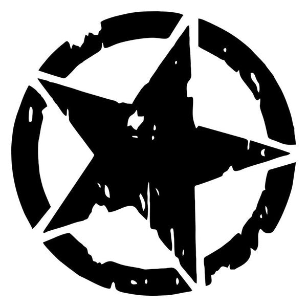 Car Stickers Army Star Graphic Motorcycle Decals Vinyl Car-StylingStar for Jeep Wrangler Helmet Decal Waterproof Stickers Motorcycle Decals Bumper St