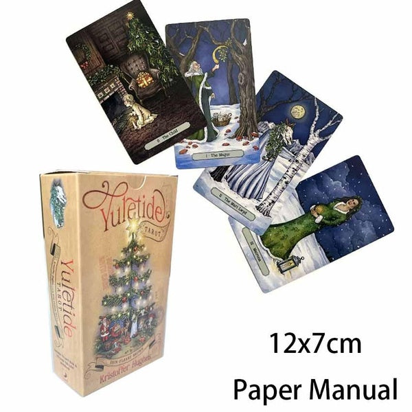 12x7 Yuletide Tarot Card Games Paper Manual
