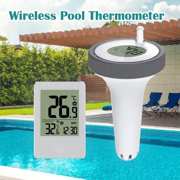 Nwe Wireless Pool Thermometer Floating Easy Read, Digital Waterproof Pool Thermometer for Swimming Pools, Spa, Hot Tubs, Small Ponds, Aquariums