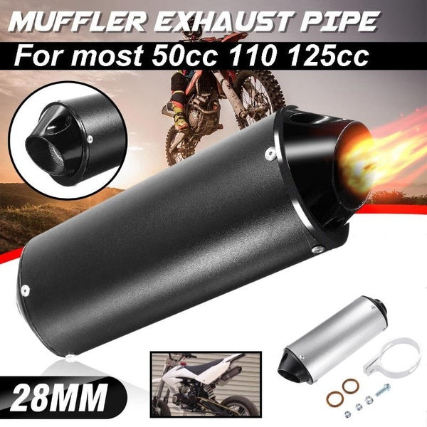 28mm Motorcycle Exhaust Pipe Muffler Silencer Clamp Fit for 50 110 125cc Dirt Quad Bike