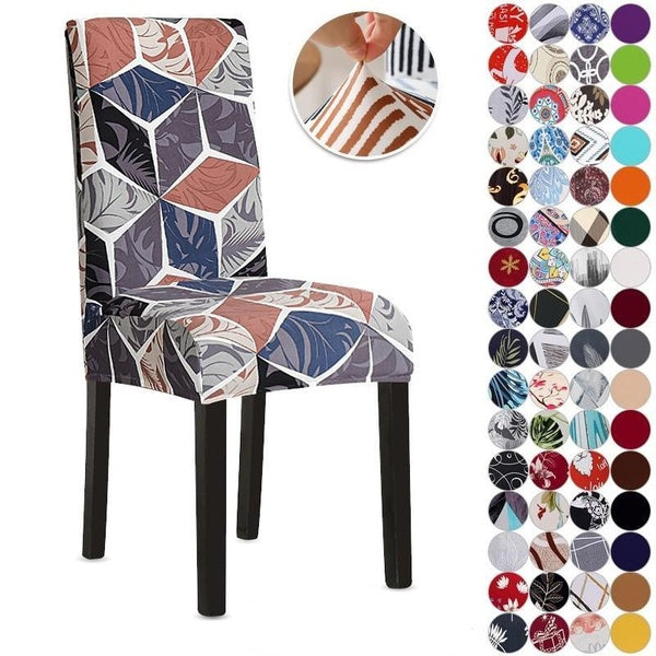 Flexible Retractable Removable Dining Chair Cover Protective Cover Furniture Wedding Party Decoration Dust Cover 2-4-6 Pieces