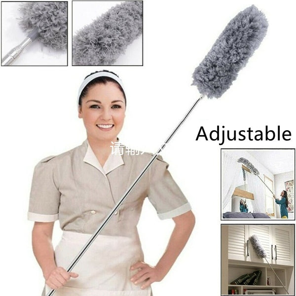 Multifunctional Retractable Dust Duster Household Feather Duster Long Handle Bendable Dust Removal Brush Microfiber Cleaning Magic Brush