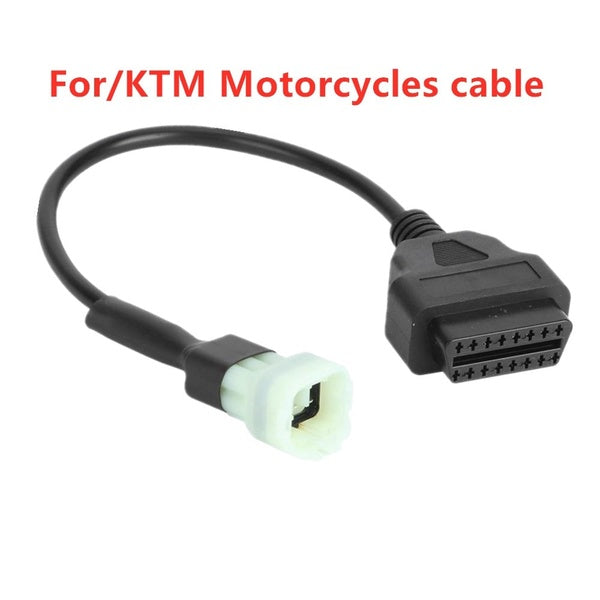 Car Connector 6Pin To OBD 16Pin Adapter 6 Pin To OBD2 Cable for For Duke RC Motorcycles 2011~2017 Motorbikes ECU