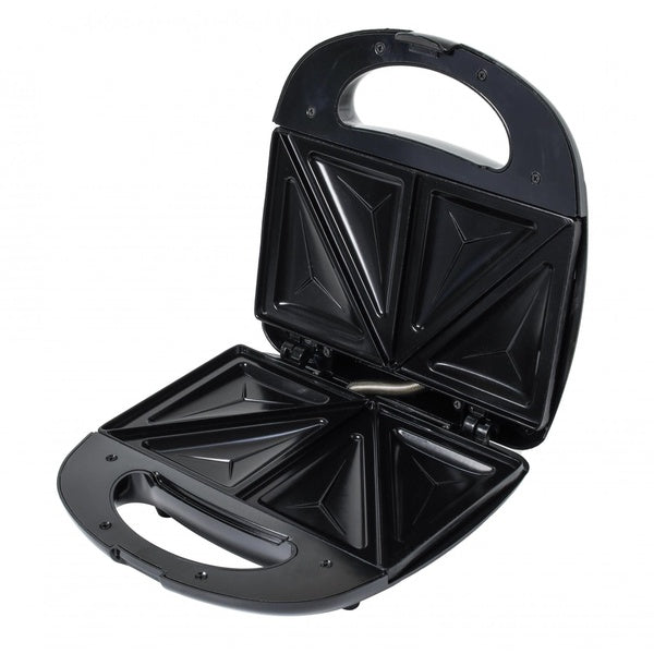 Beille Sandwich Maker Panini Press Toaster Kitchen Appliances with Nonstick Grill Plates, Black