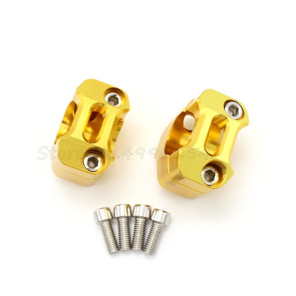 Moto 1 1-8 "CNC Aluminium Guidon Risers 28mm Réglable Fat Bar Pinces Universel Pour EXC YZF CRF KLX Dirt Pit Bike