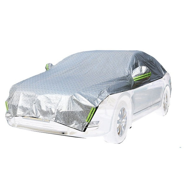 Outdoor Auto Vehicle Cover Universal Half Car Cover Waterproof Windproof Dustproof Sunsreen UV Protection Resistant Snow Covers