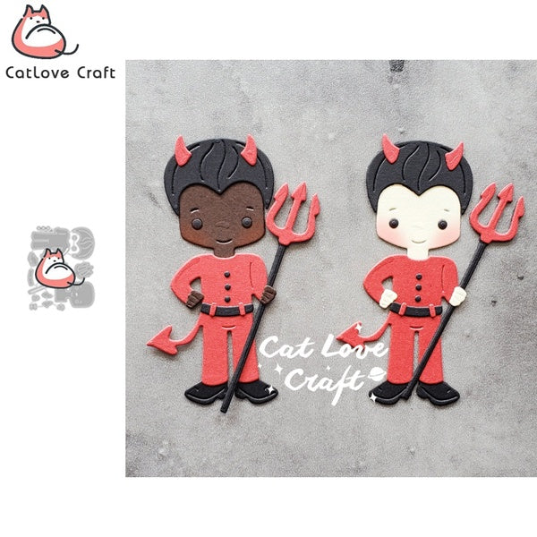Catlove Halloween Demon Metal Cutting Dies Scrapbooking Mold Stencil Die Cuts Card Making DIY Craft Embossing New Dies For 2020