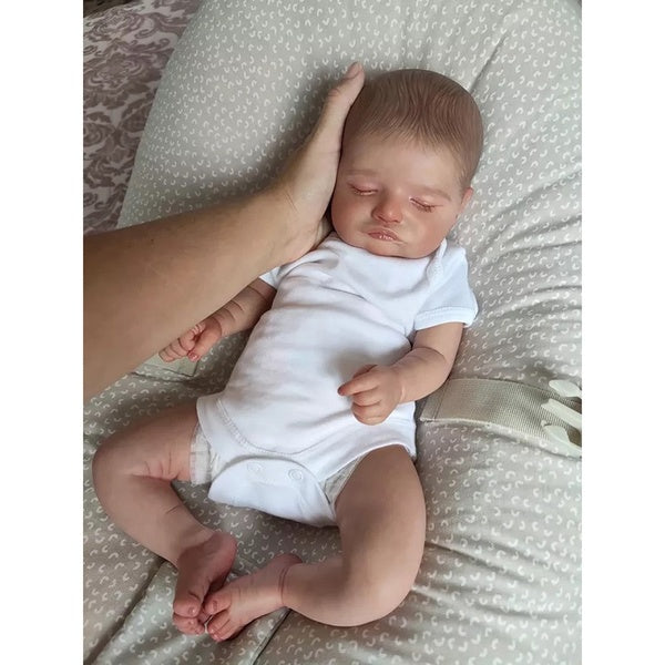 20 Inch 50 Cm Artificial Simulation Reborn Baby Dolls Cotton Body Lifelike Infant Girl Toy Gifts