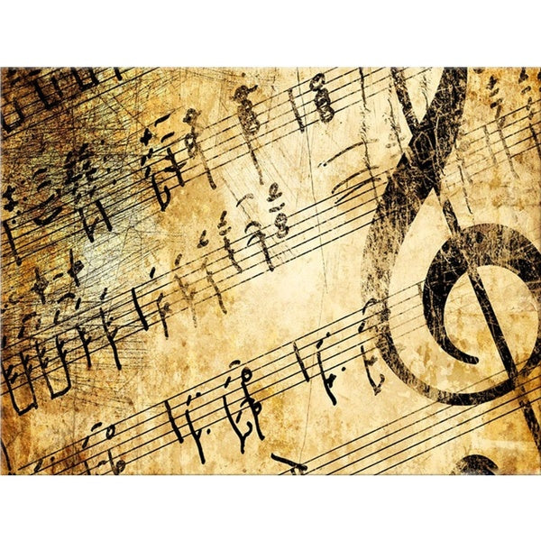 DIY 5D Musical Note Pattern Round-Square Diamond Painting Full Drill Diamond Painting with Number Kits Home and Kitchen Fashion Crystal Rhinestone Cr