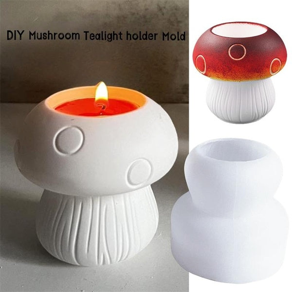 DIY Mushroom Shape Holders Silicone Casting Mold