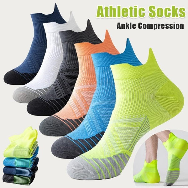 1Pair Mens & Women Ankle Socks Athletic Cushioned Breathable Low Cut Tab with Arch Support, Breathable Athletic Running Socks