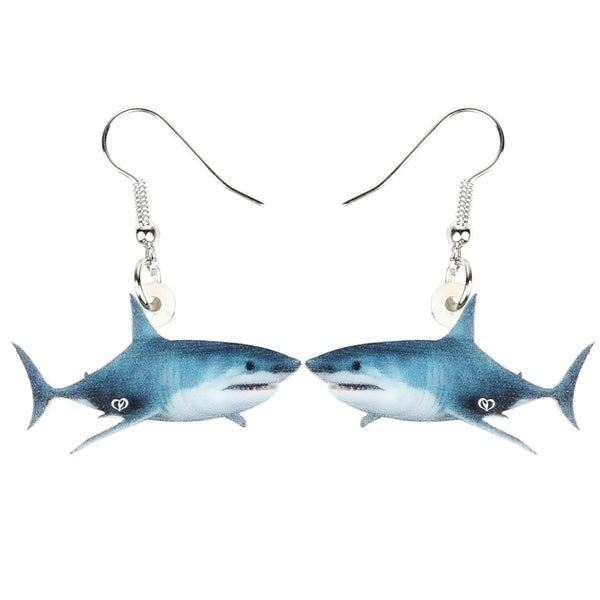 Acrylique océan requin poisson boucles d'oreilles goutte balancent océan Animal bijoux fête charmes cadeaux pour femmes adolescents filles adolescent