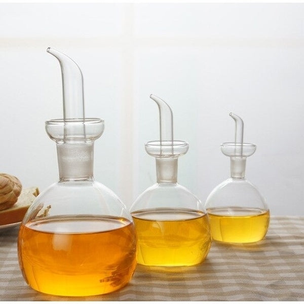 1PC Olive Oil Dispenser Vinegar Oil Bottle Poure Glass with No Drip Bottle Spout Leakproof Kitchen Healthy Gravy Boat QA 009