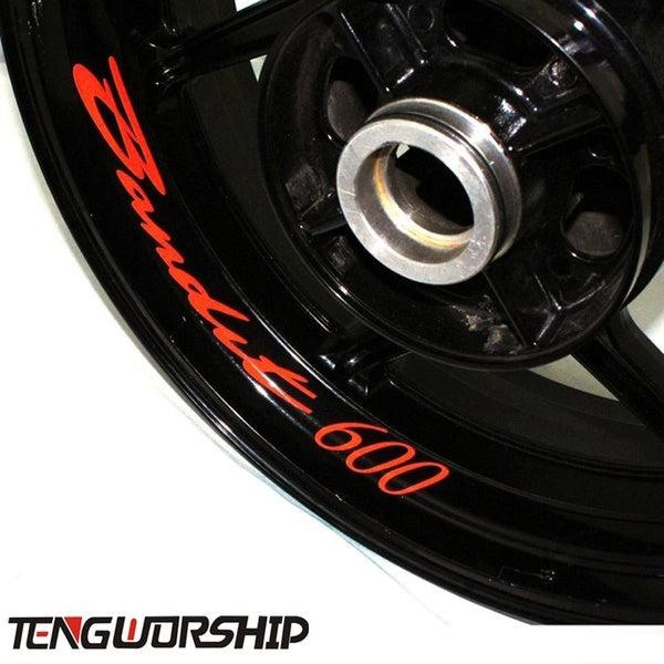 Teng Worship 8 X CUSTOM INNER RIM DECALS WHEEL Reflective STICKERS STRIPES for SUZUKI BANDIT 600
