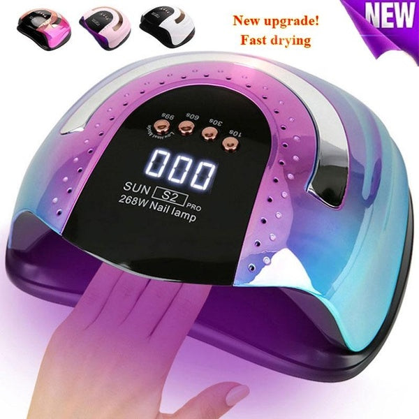 New Upgrade Nail Art Dryer LCD Display 57 LED UV Lamp Nail Art Drying Lamp Curing Gel Auto Sensing Timer Nail Art Nail Art