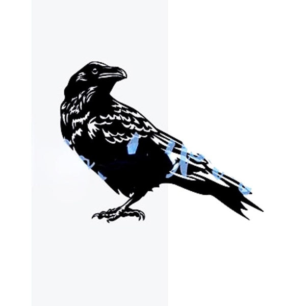 2pack, Raven Night Reflective Stickers Vinyl Decal Car Window Sticker