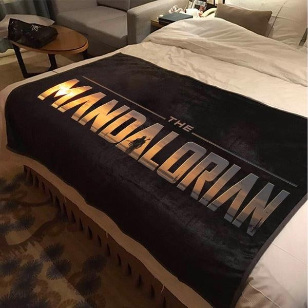Very Soft The Mandalorian Season 1 Royale Blanket Plaid A Blanket Plaids Warmth Soft Plush Galaxy Glowing Plaids on The Sofa Bed Throw Blanket