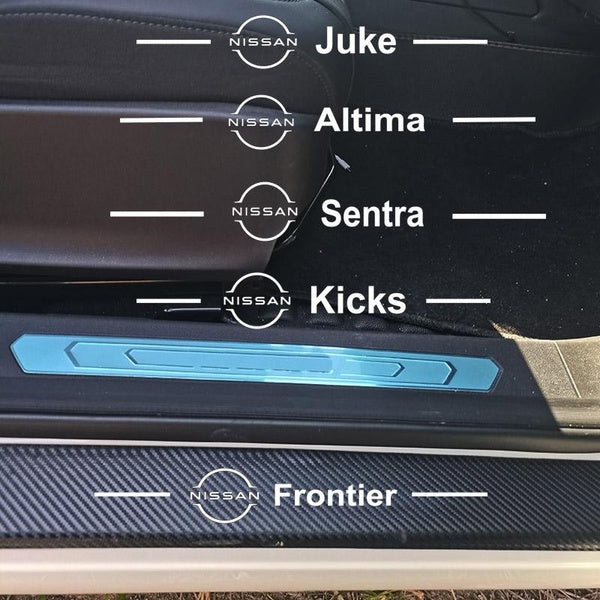 Car Door Sill Threshold Tail Trunk Guard Protective Sticker Decal For Nissan Sentra Altima Frontier Juke Kicks