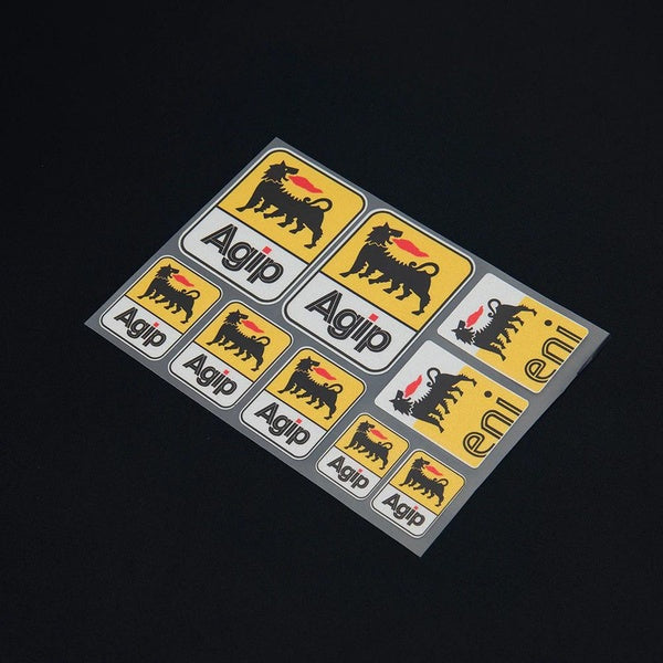 AGIP Eni Oil Lubricants Laminated Stickers Aprilia Graphics Motorcycle Decal Logo for Suzuki Honda Kawasaki Yamaha