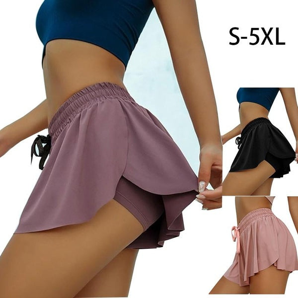 S-5XL Shorts et jupes à la mode pour femmes Jupe d'entraînement athlétique avec short Jupe extensible à séchage rapide pour le yoga Course à pied Ten