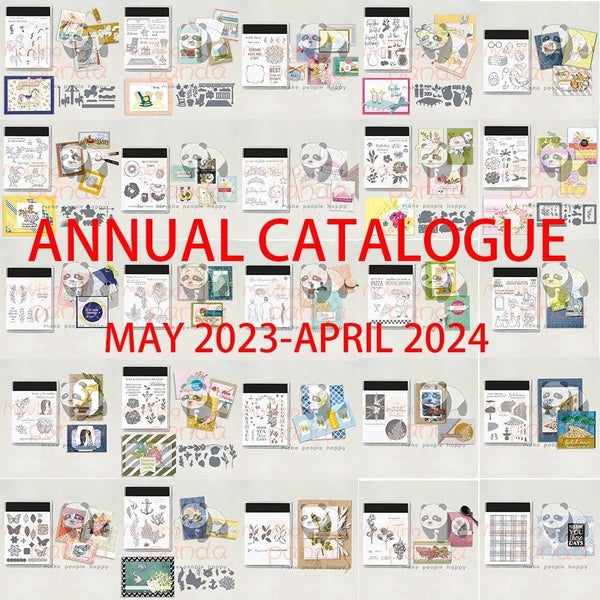 25 Styles 2023-2024 exquis tampons transparents et ensembles de matrices de découpe en métal pour bricolage Scrapbooking artisanat faisant carte de v