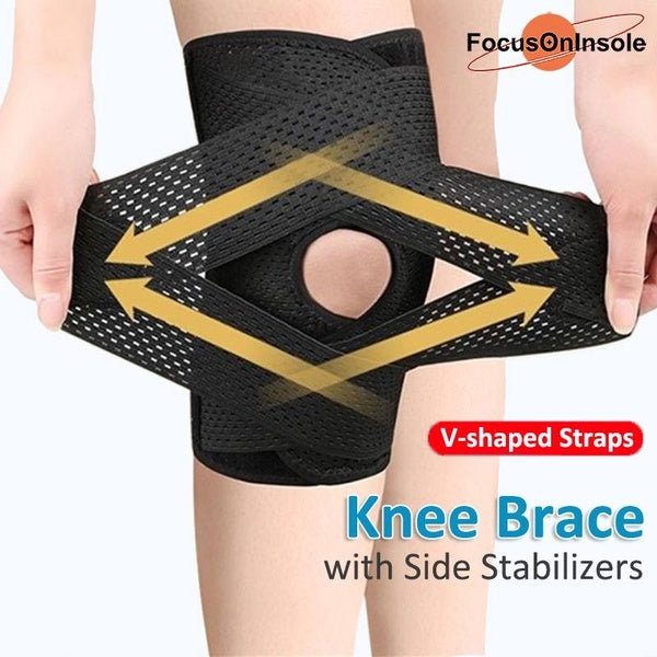 FocusOnInsole 1PC Sport Genouillère Hommes Femmes Pressurisé Élastique Genouillères Arthrite Articulations Protecteur Fitness Gear Volleyball Brace P