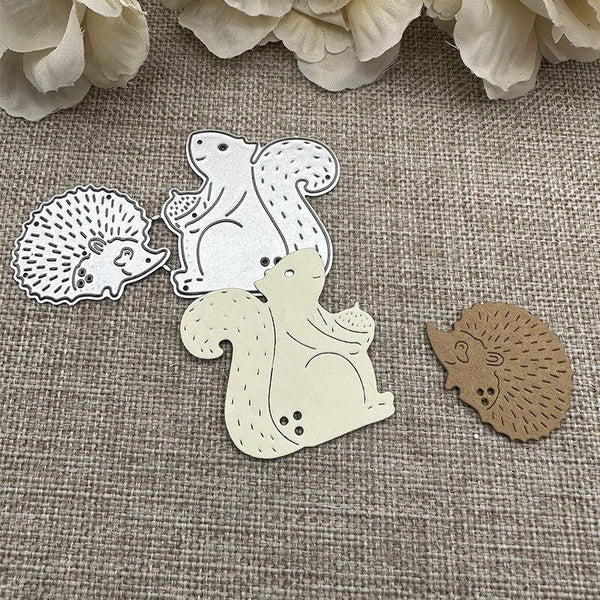Squirrel hedgehog Metal Cutting Dies Stencils Die Cut for DIY Scrapbooking Album Paper Card Embossing