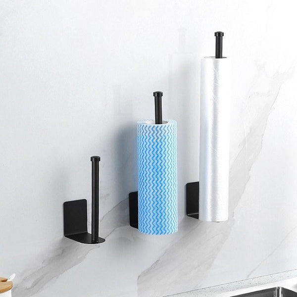 Kitchen Toilet Paper Holder Tissue Holder Hanging Bathroom Toilet Paper Holder Roll Paper Holder Towel Rack Stand Storage Rack