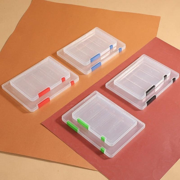 1pc A5-A4 File Folder Transparent Paper Organize Box Large Capacity Study Paper Holder Stationery