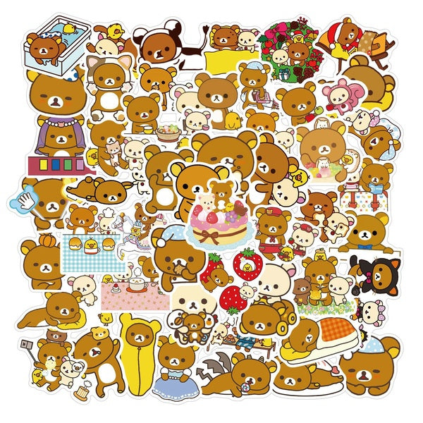 (15-50 Pcs-set )Ins style cute girl Bear graffiti sticker Decals