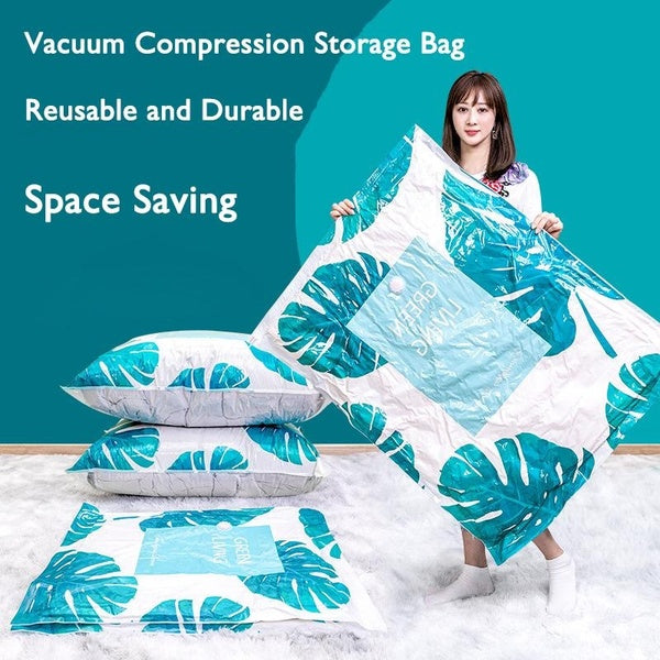 Household Reusable Vacuum Storage Bags Large Capacity Vacuum Compression Bag for Clothes Storage Sealed Bag Home Travel Space Saving Storage Bags