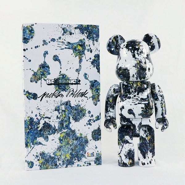 28cm Splash Ink 3rd Generation X Bea@brick400% ABS Action Figure Random Texture Street Fashion Model Toy Gift with Box