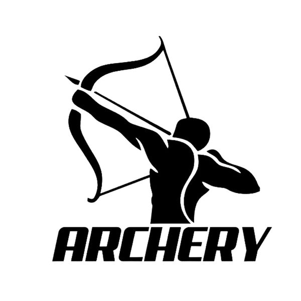 14.6CM*14.9CM ARCHER Arrow Personality Car Sticker Vinyl Decal Black Silver C10-02264