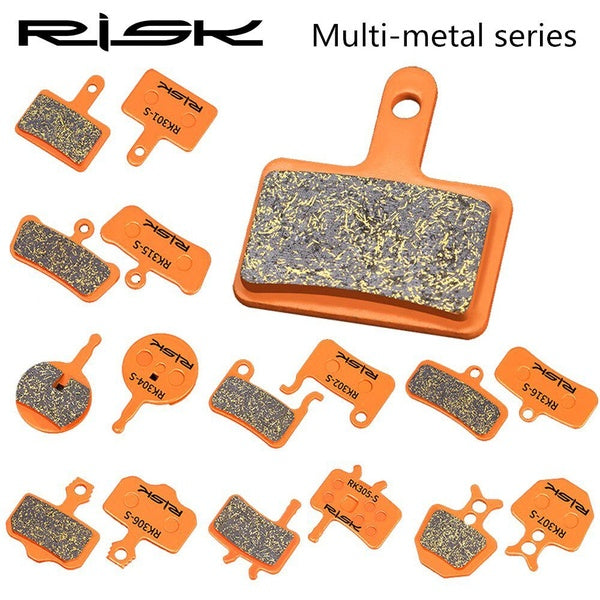 RISK 1 Pair (2pcs) Mountain Bicycle Bike Multi Metal Disc Brake Pad Lining Copper Fiber for M8000XT XTR M355 BB5