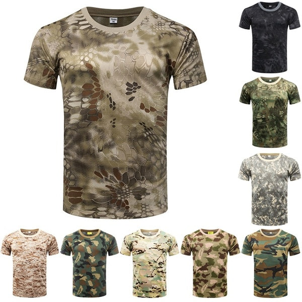 Fashion Military Style Men Vest Camouflage Tank Top Tight Sport Skinny T-shirts