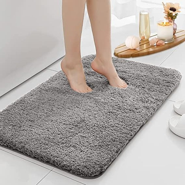 Bathroom Rugs Mat Extra Thick, Non-Slip Bath Rugs for Bathroom, Soft Water Absorbent Bath Carpet, Machine Wash Dry, Bath Mats for Bathroom Floor, Sho