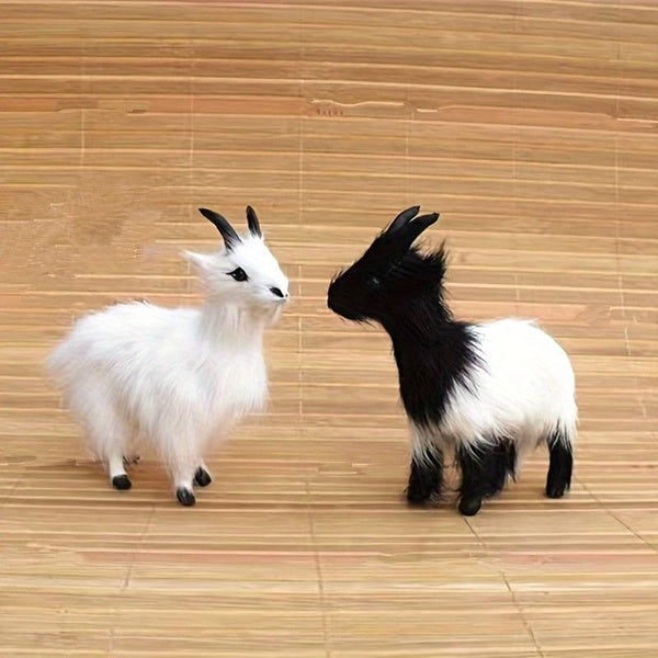 Lovely Simulation Goat Plush Toys Furnishing Accessories Creative Crafts Gifts Window Display Home Furnishing Decoration Photographic Props